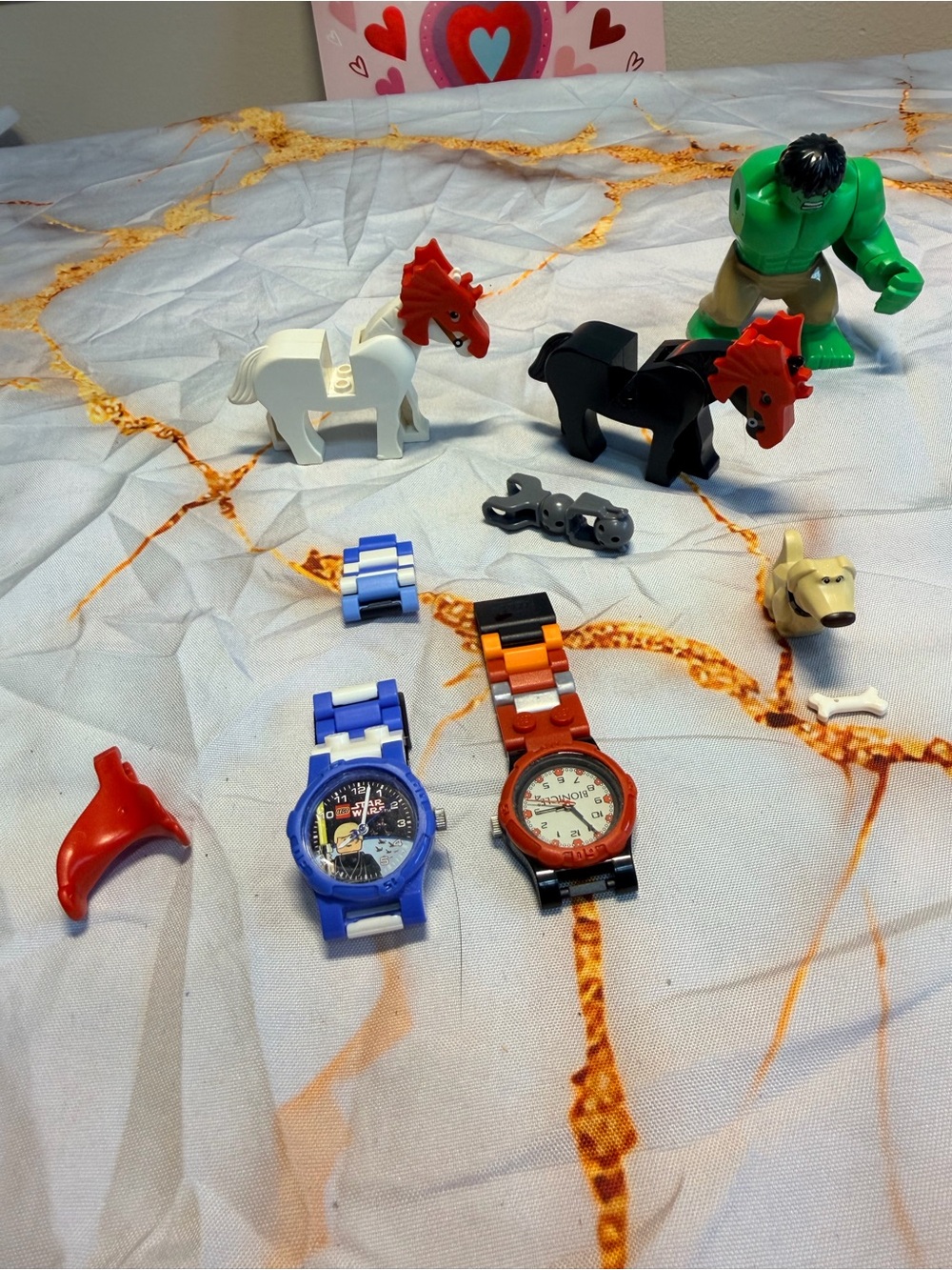 Lego Watches , horses and hulk